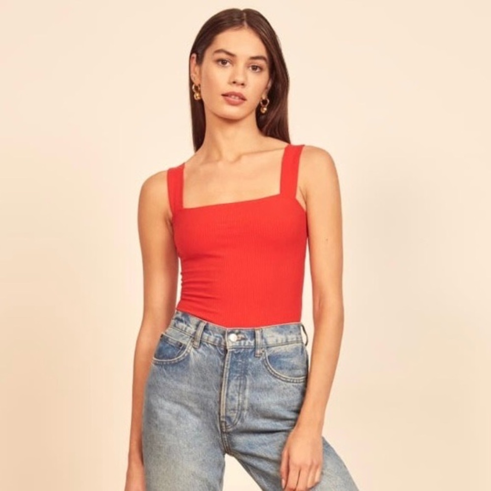 NWOT Reformation Canyon Top in Tomato
